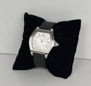 Cartier Roadster 3312 Tonneau-Shaped Case & Black Textured Rubber 41mm